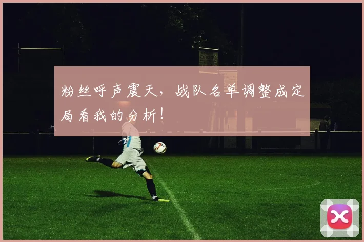 粉丝呼声震天，战队名单调整成定局看我的分析！